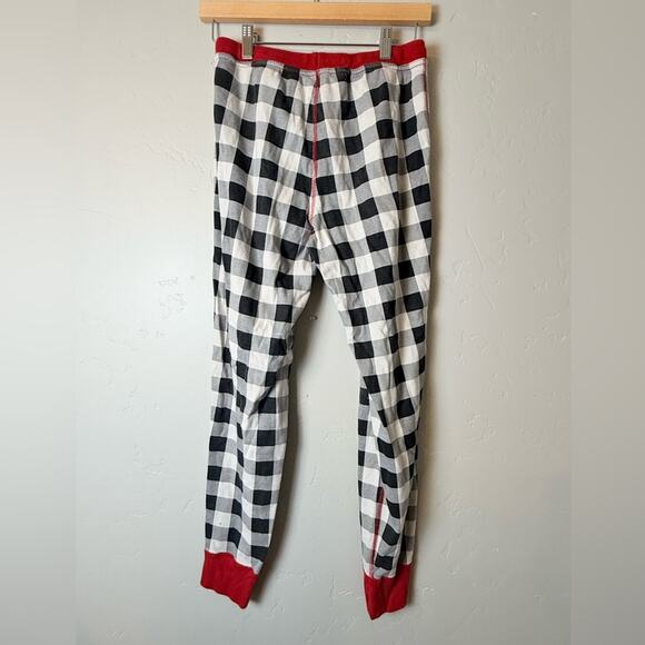 Hanna Andersson Women's Holiday Print Long John Pajamas Buffalo Plaid Medium - Picture 3 of 7